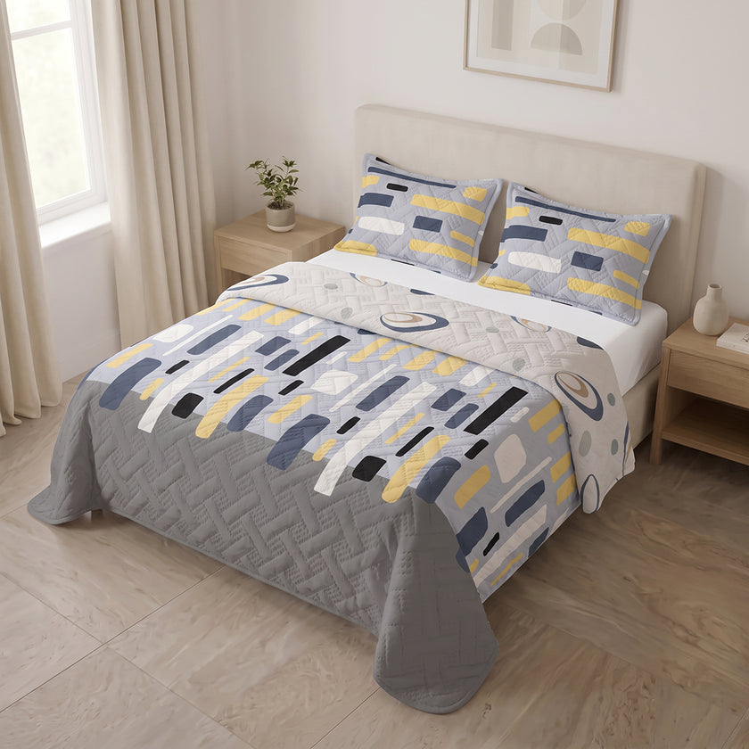 Copia Cubrelecho Termosellado Doble Faz Cosmic Midnight Collection