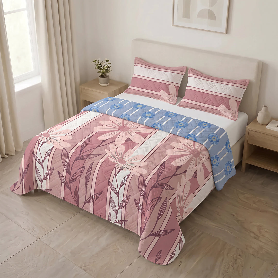 Cubrelecho Termosellado Doble Faz Blossom & Sky Atelier