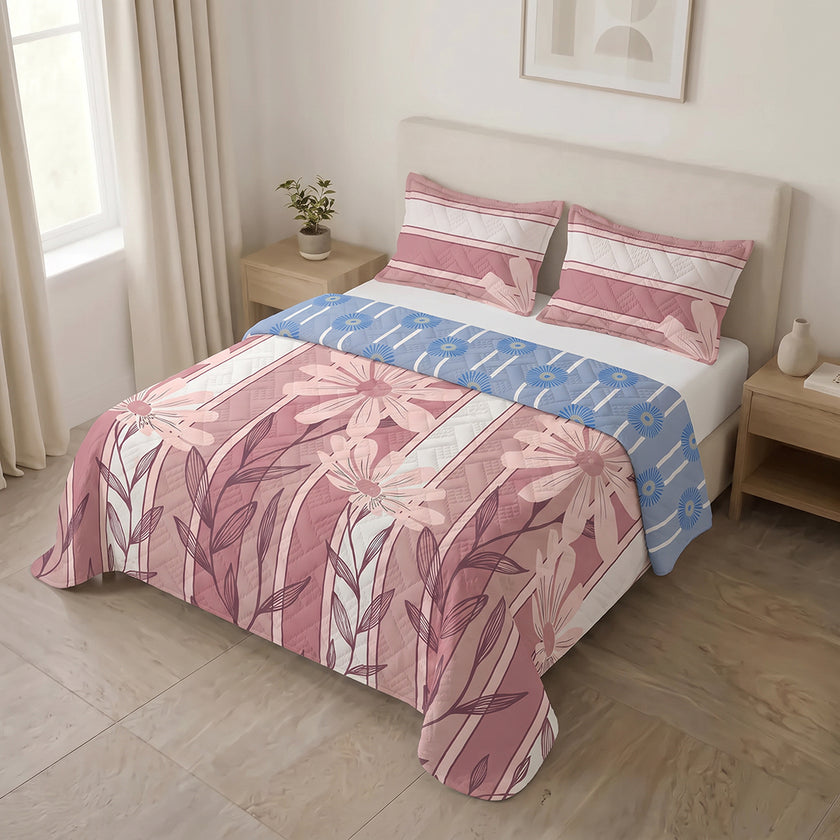 Cubrelecho Termosellado Doble Faz Blossom & Sky Atelier