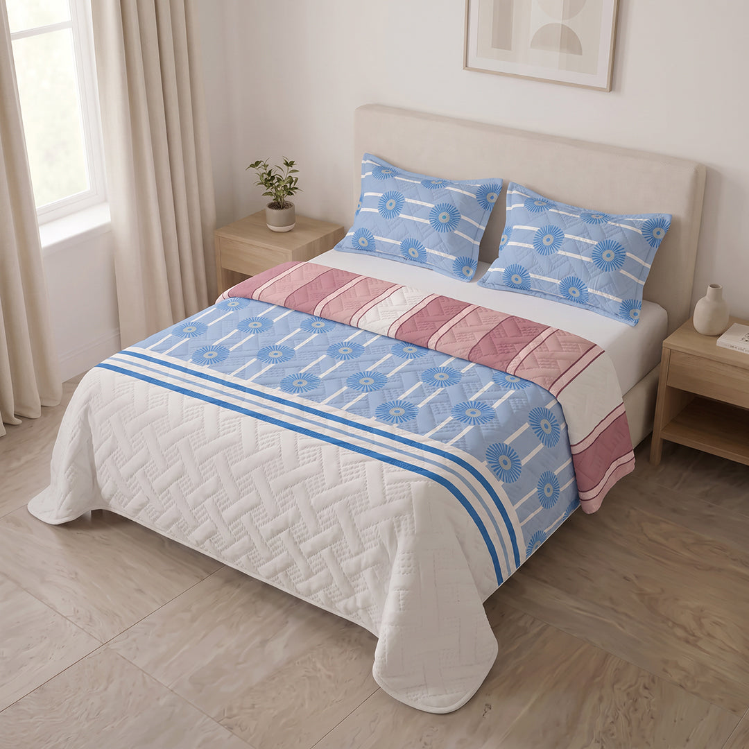 Cubrelecho Termosellado Doble Faz Blossom & Sky Atelier