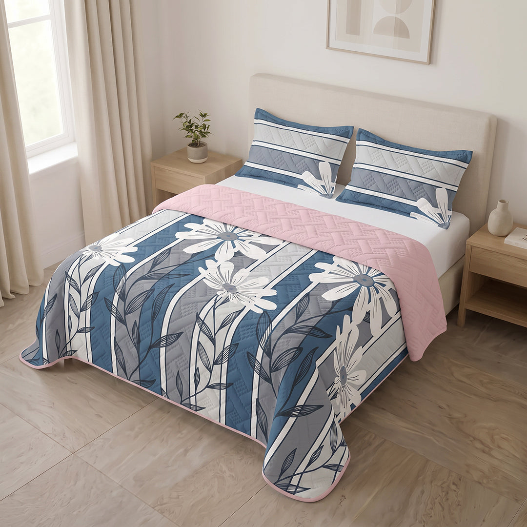 Cubrelecho Termosellado Doble Faz Fuchsia Breeze Line