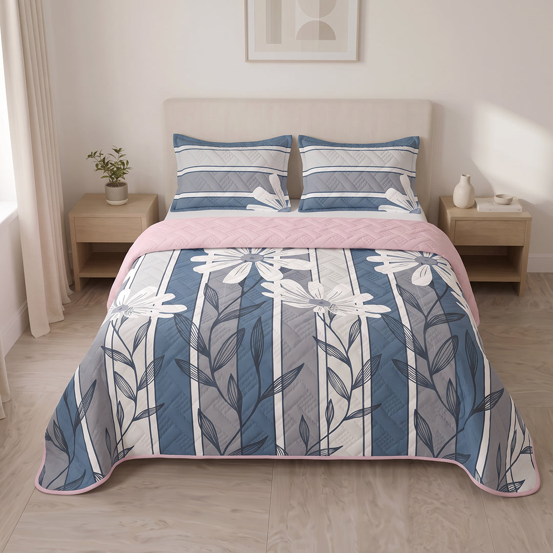Cubrelecho Termosellado Doble Faz Fuchsia Breeze Line