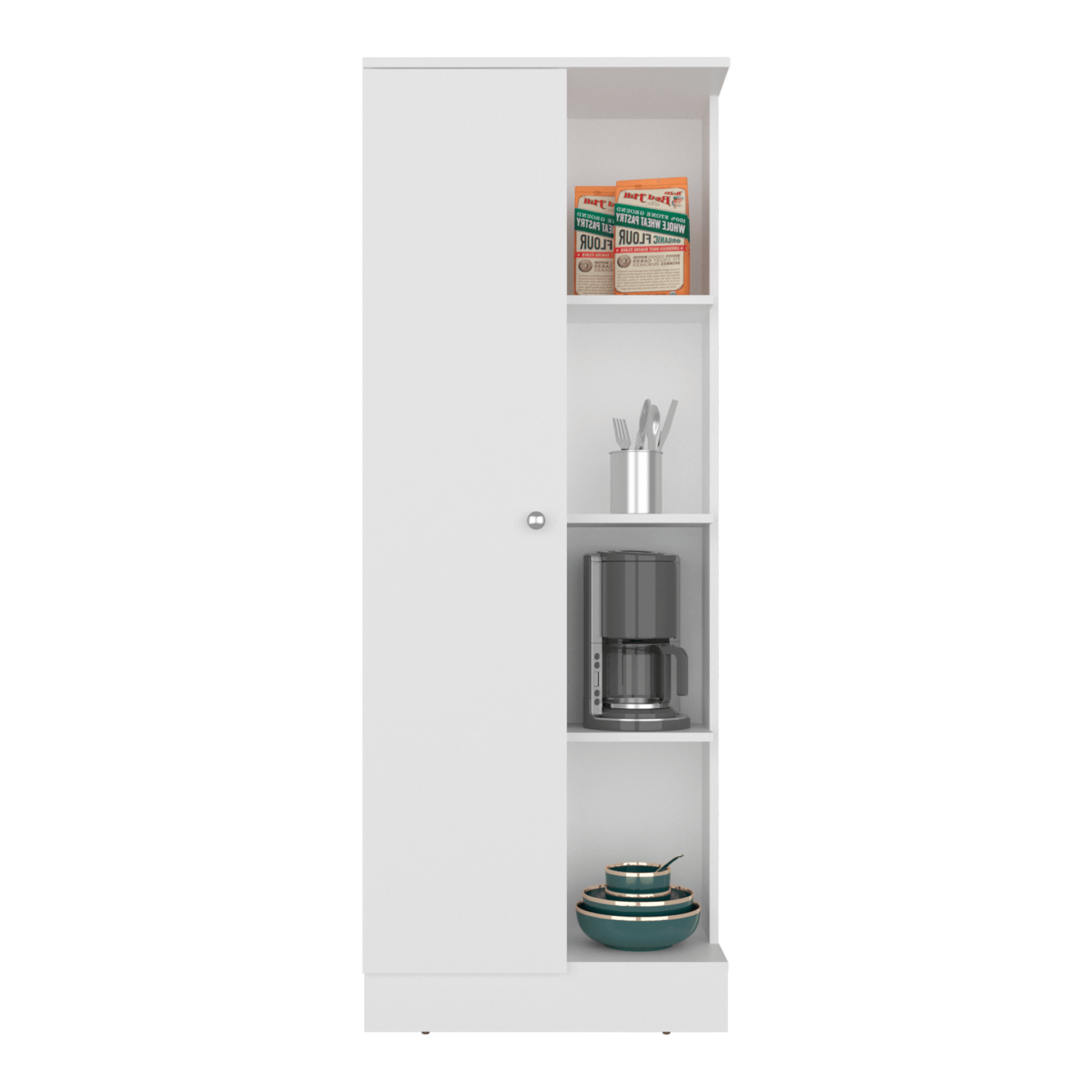 Alacena Multiusos Ayora 160X60X30 Rta Blanco Zf