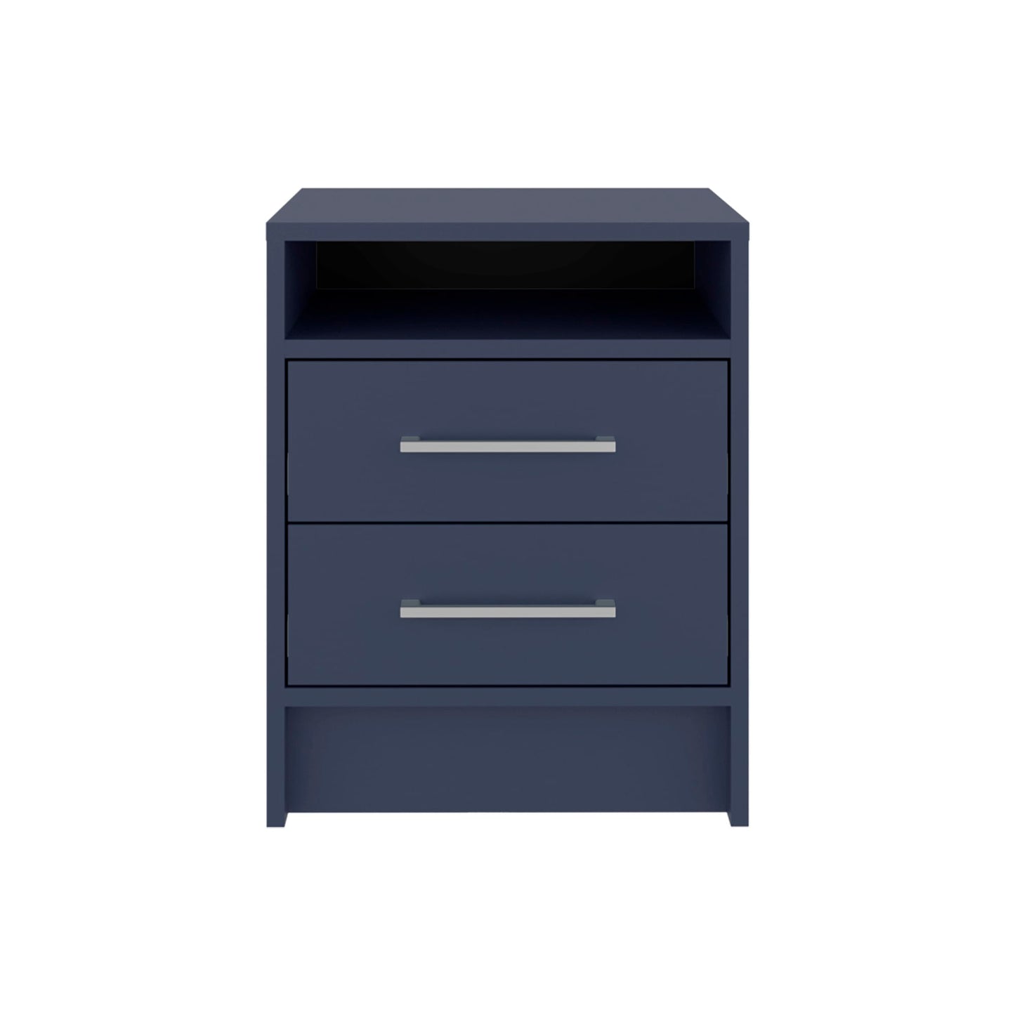Mesa De Noche Eter 2 Cajones 50X40X37 Rta Azul Zf