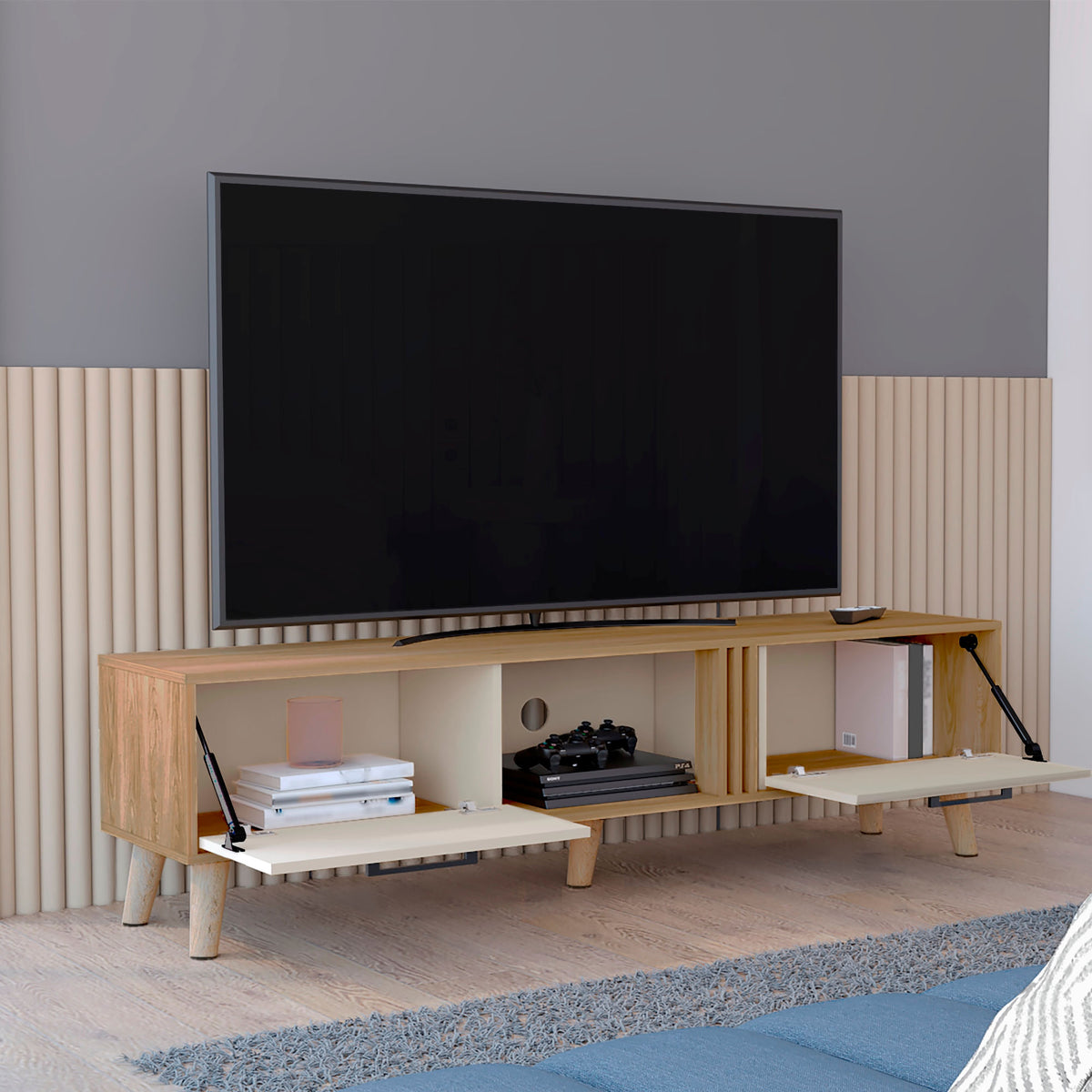 Mesa De Tv Vance 43X160X35 Rta Fresno Capri