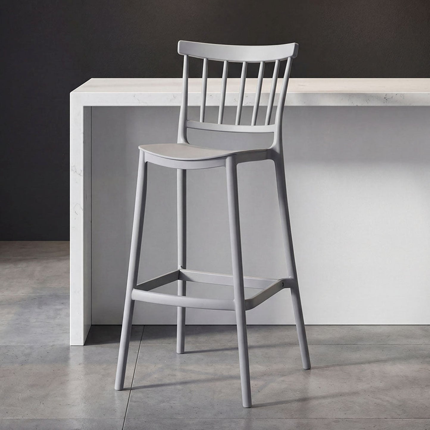 Silla Bar Oxford 104X37X48 Rta Gris