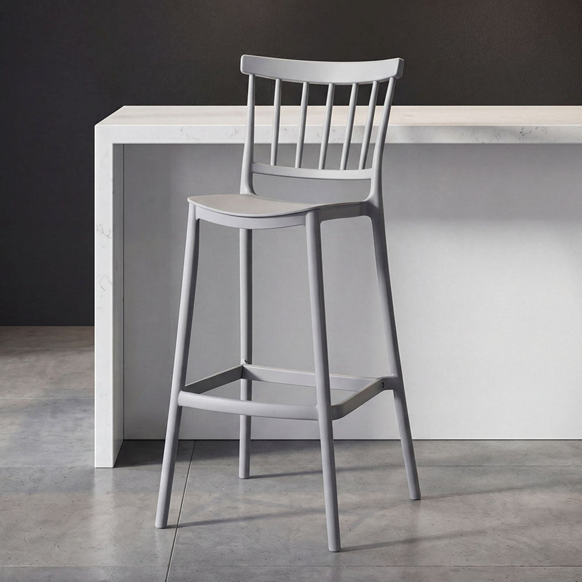 Silla Bar Oxford 104X37X48 Rta Gris