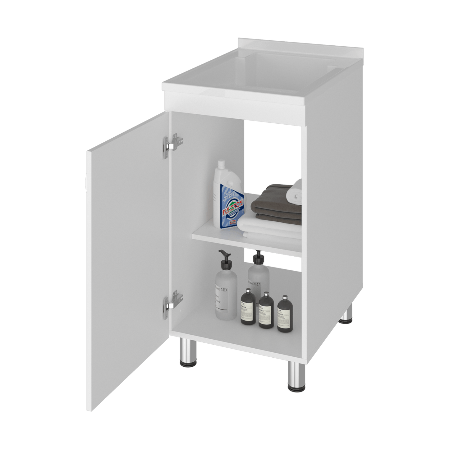 Lavadero Darwin 88X40X40 Rta Blanco Zf