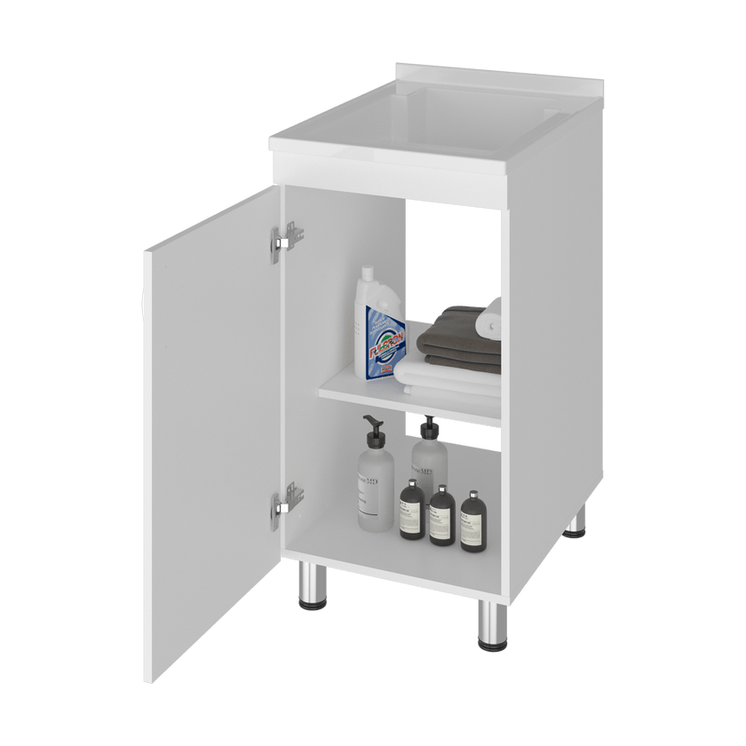 Lavadero Darwin 88X40X40 Rta Blanco Zf