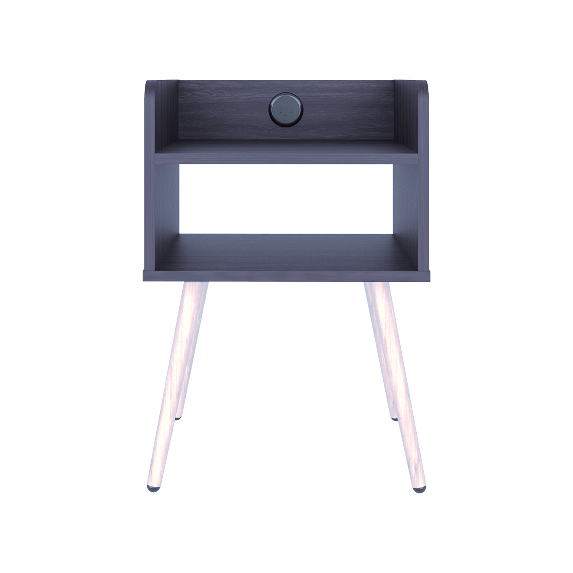 Mesa De Noche Didi Usb 58X40X34 Rta Wengue Zf