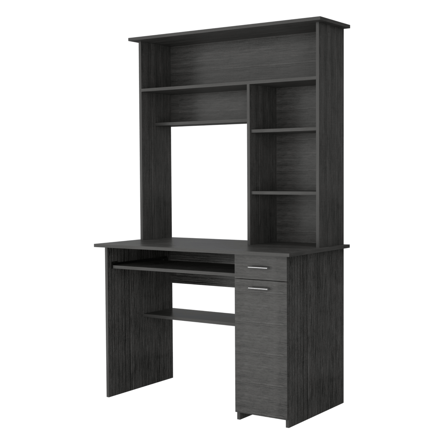 Escritorio Hutch 180X110X58 Rta Roble Gris Zf