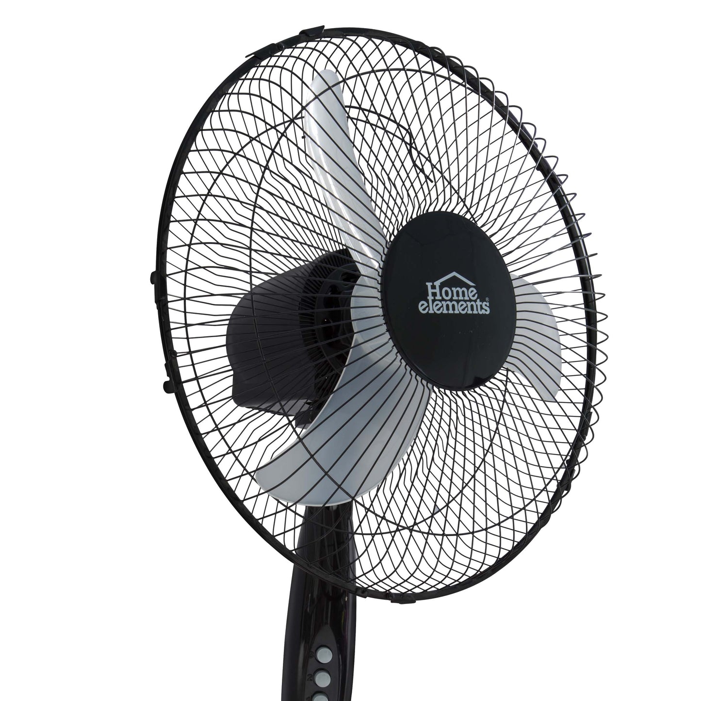 Ventilador Pedestal 16 P 3 Aspas Negro Home Elements