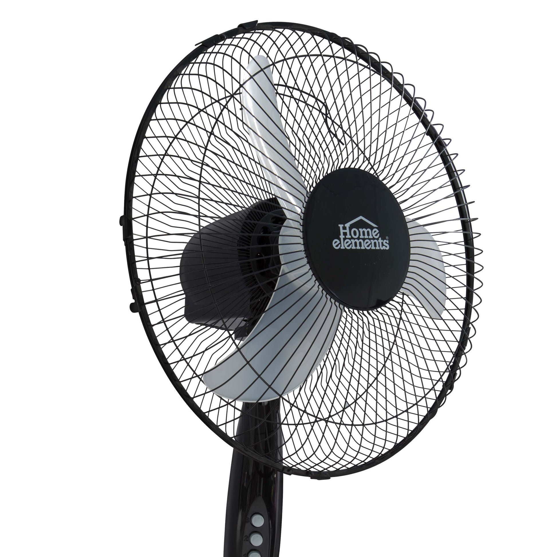 Ventilador Pedestal 16 P 3 Aspas Negro Home Elements