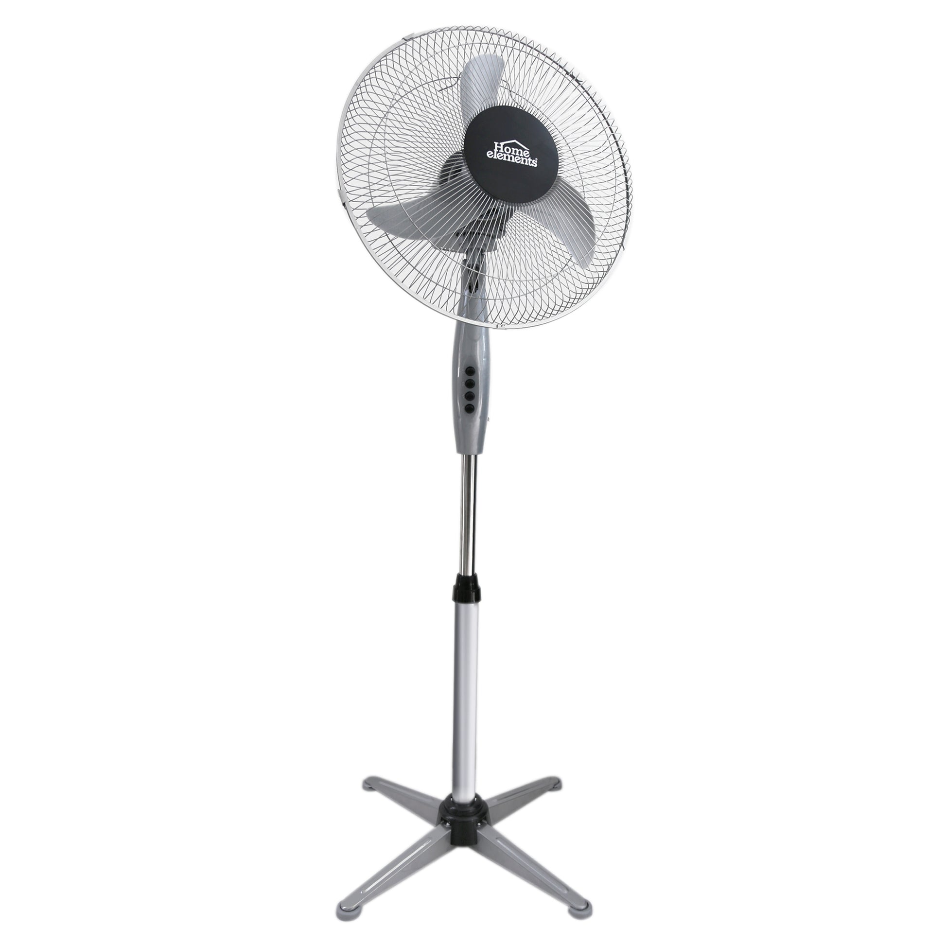 Ventilador Pedestal 16 P 3 Aspas Gris Home Elements