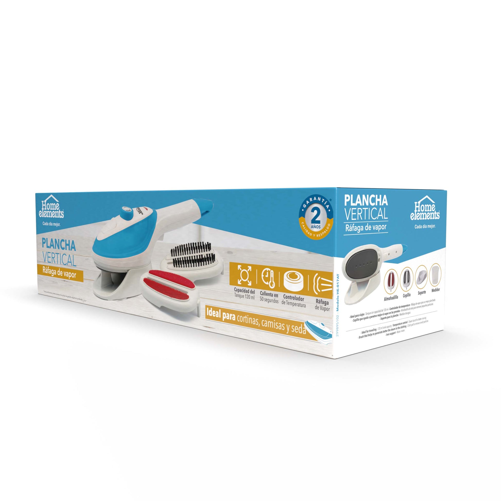 Plancha A Vapor Vertical Y Accesorios Home Elements