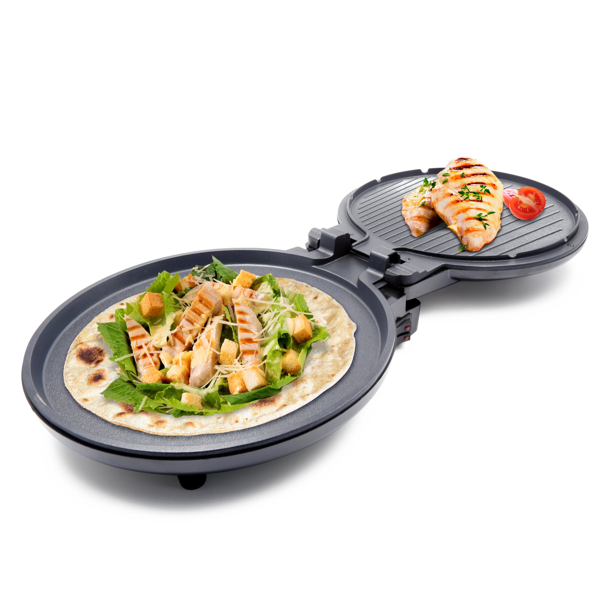 Pizza Maker Y Sanduchera Grill He-828G Home Elements