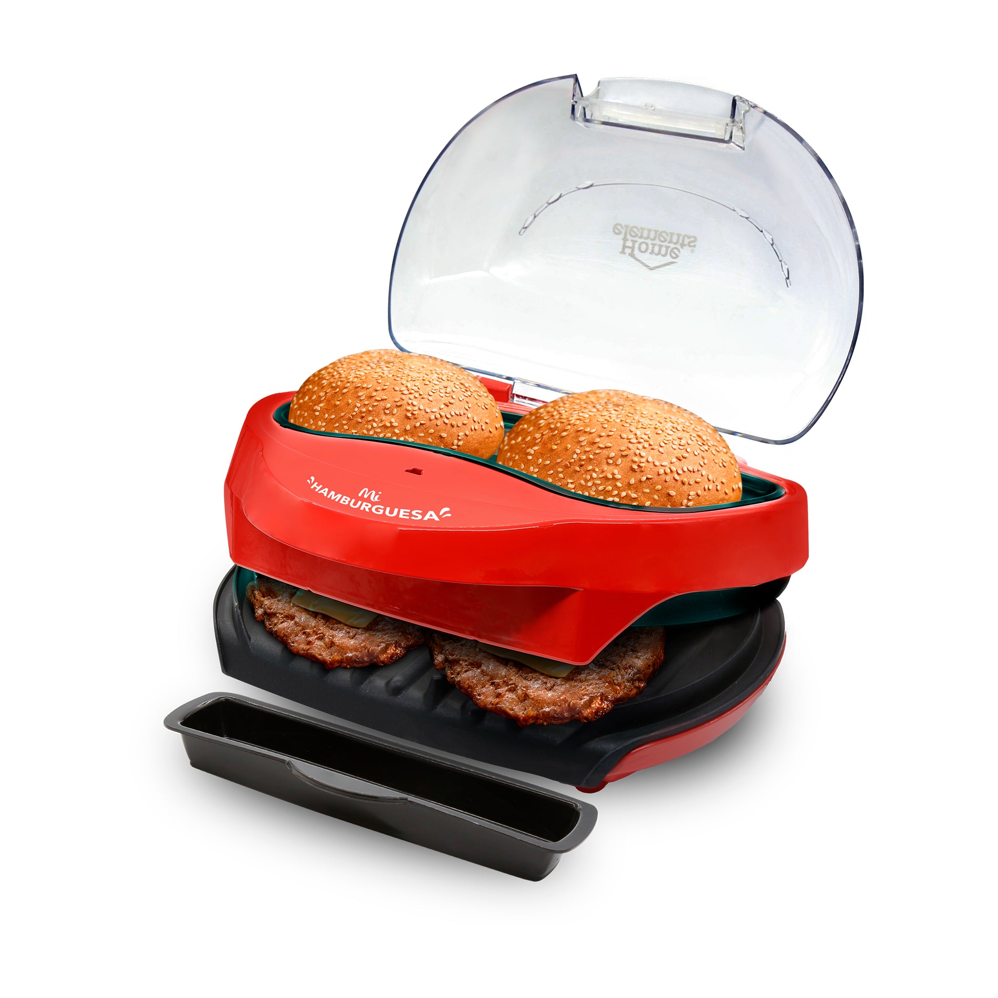 Hamburguesera Y Grill Roja Home Elements