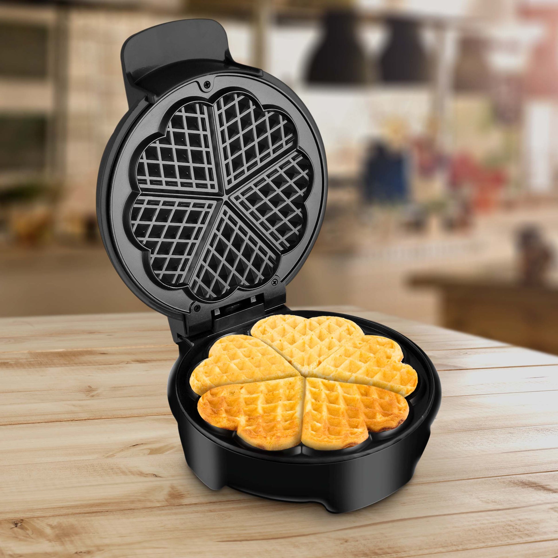 Wafflera Negra 20 Cm Antiadherente Home Elements