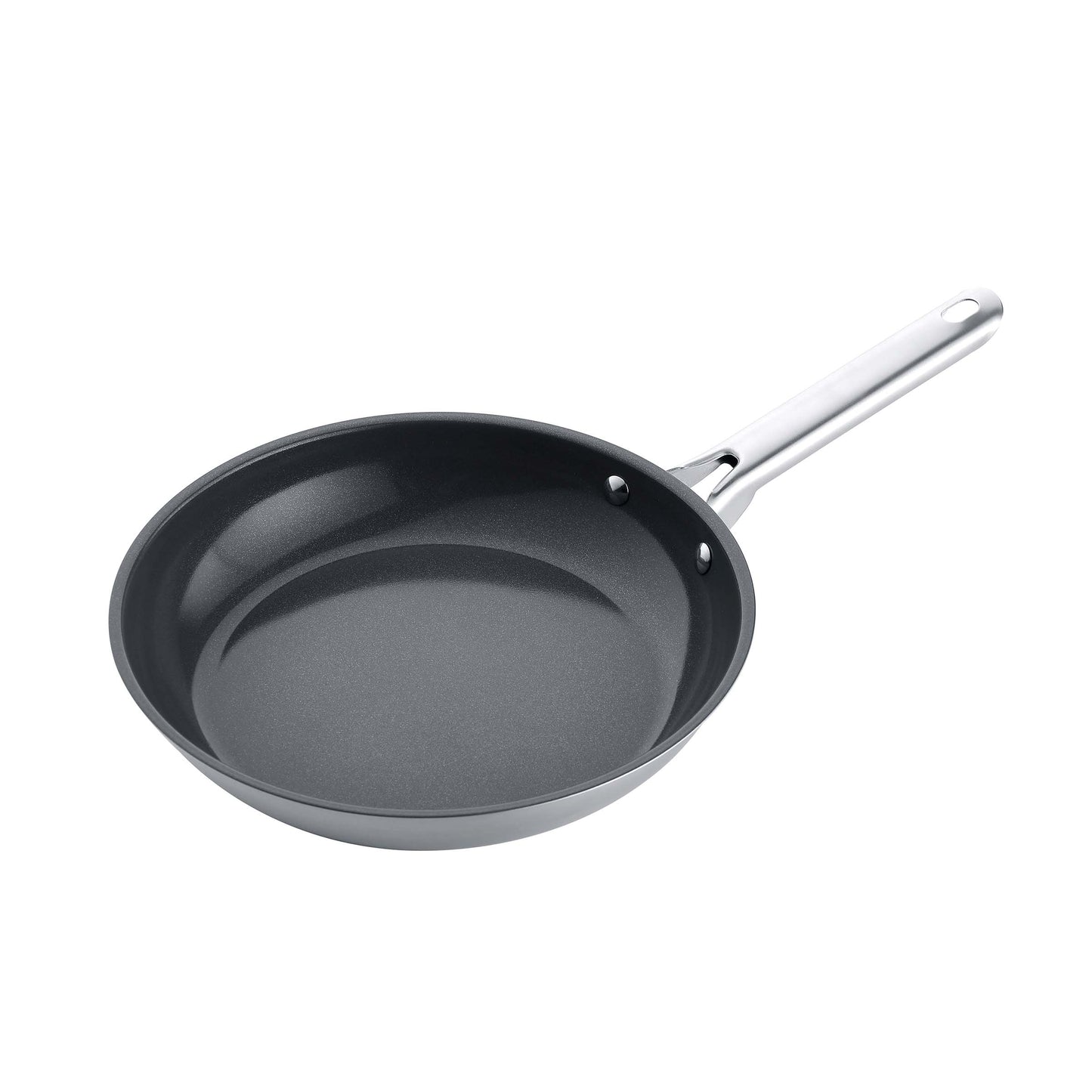 Sarten 26 Cm Sin Tapa Acero Inox Interior Antiadherente Home Elements