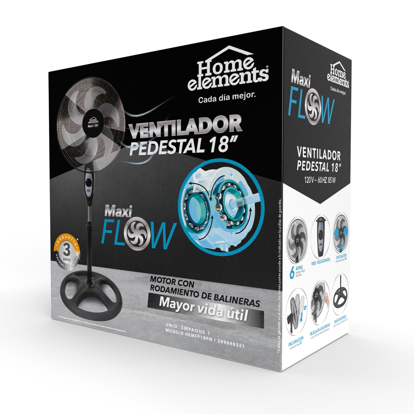 Vent Pedestal Neg 18P Maxiflow Elite Home Elements