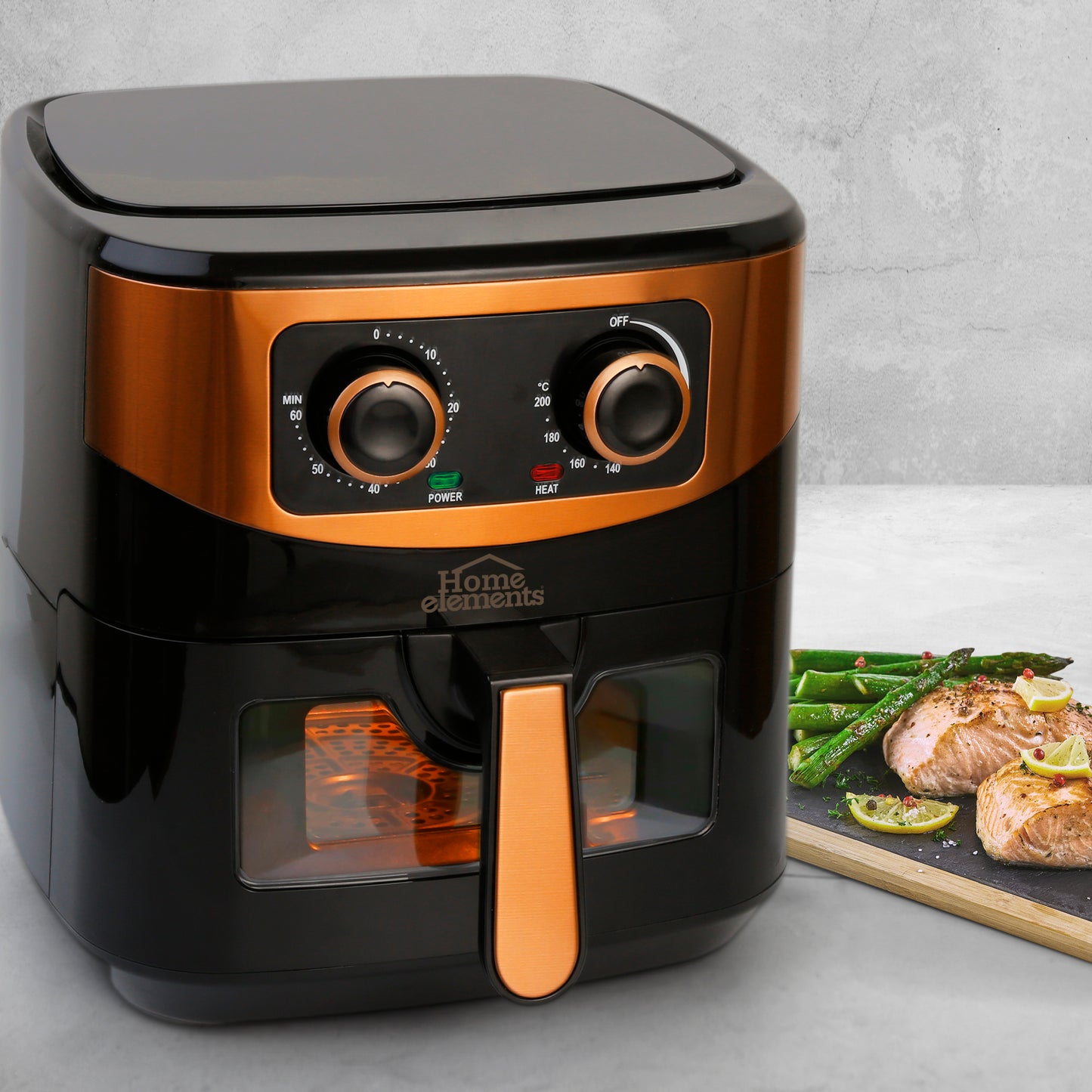 Mega Fryer - Freidora De Aire 7L Heaf-579Nc Home Elements