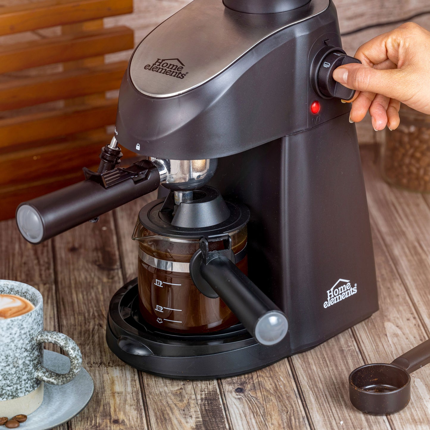 Cafetera Coffe Home - Capuchinera Hecm-2033N Home Elements