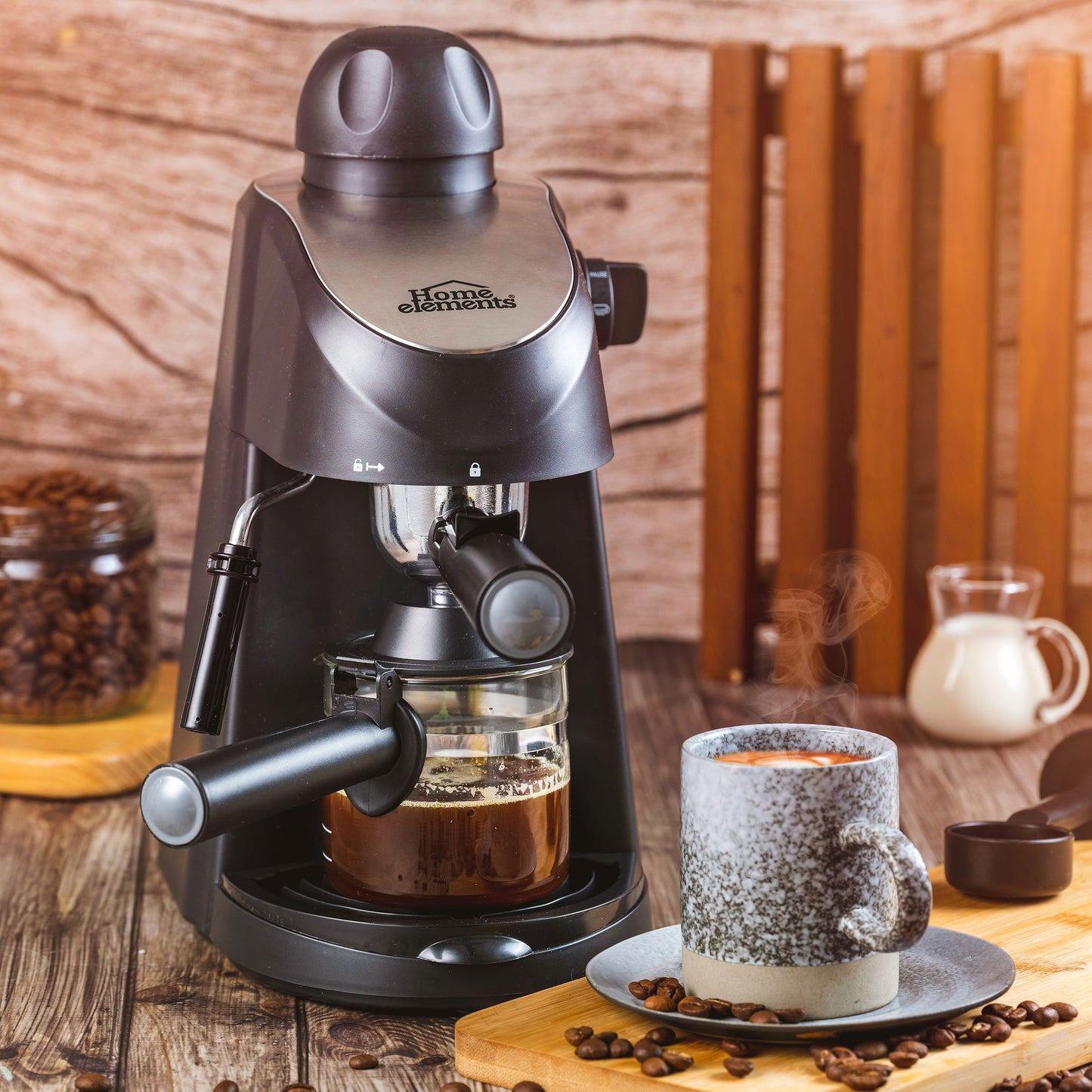 Cafetera Coffe Home - Capuchinera Hecm-2033N Home Elements