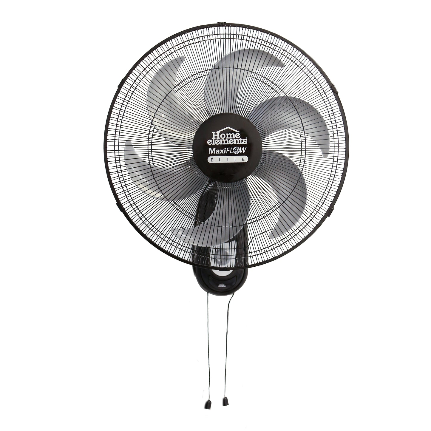 Ventilador De Pared Negro 18 Maxiflo- Elite Home Elements Negro Funcional Para Tu Hogar