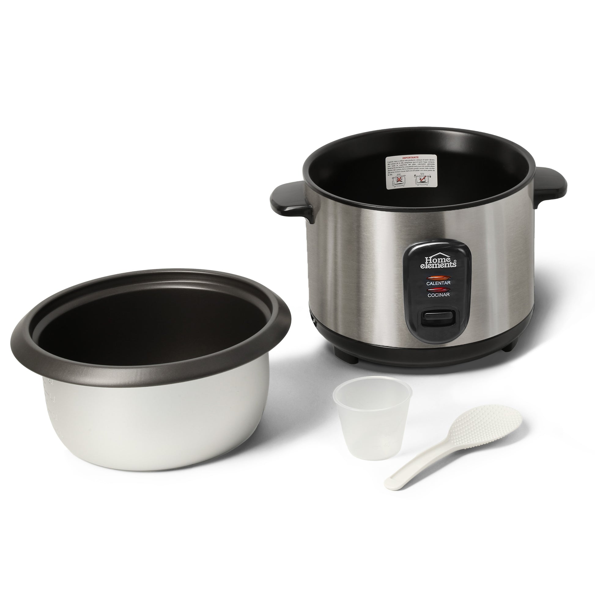 Olla Arrocera 1.0 Lts Acero Inox Home Elements