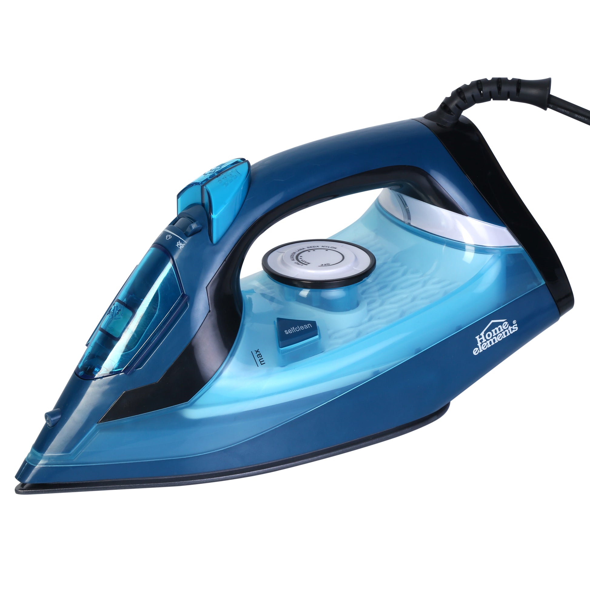 Plancha A Vapor Y Seco Antiadherente Home Elements