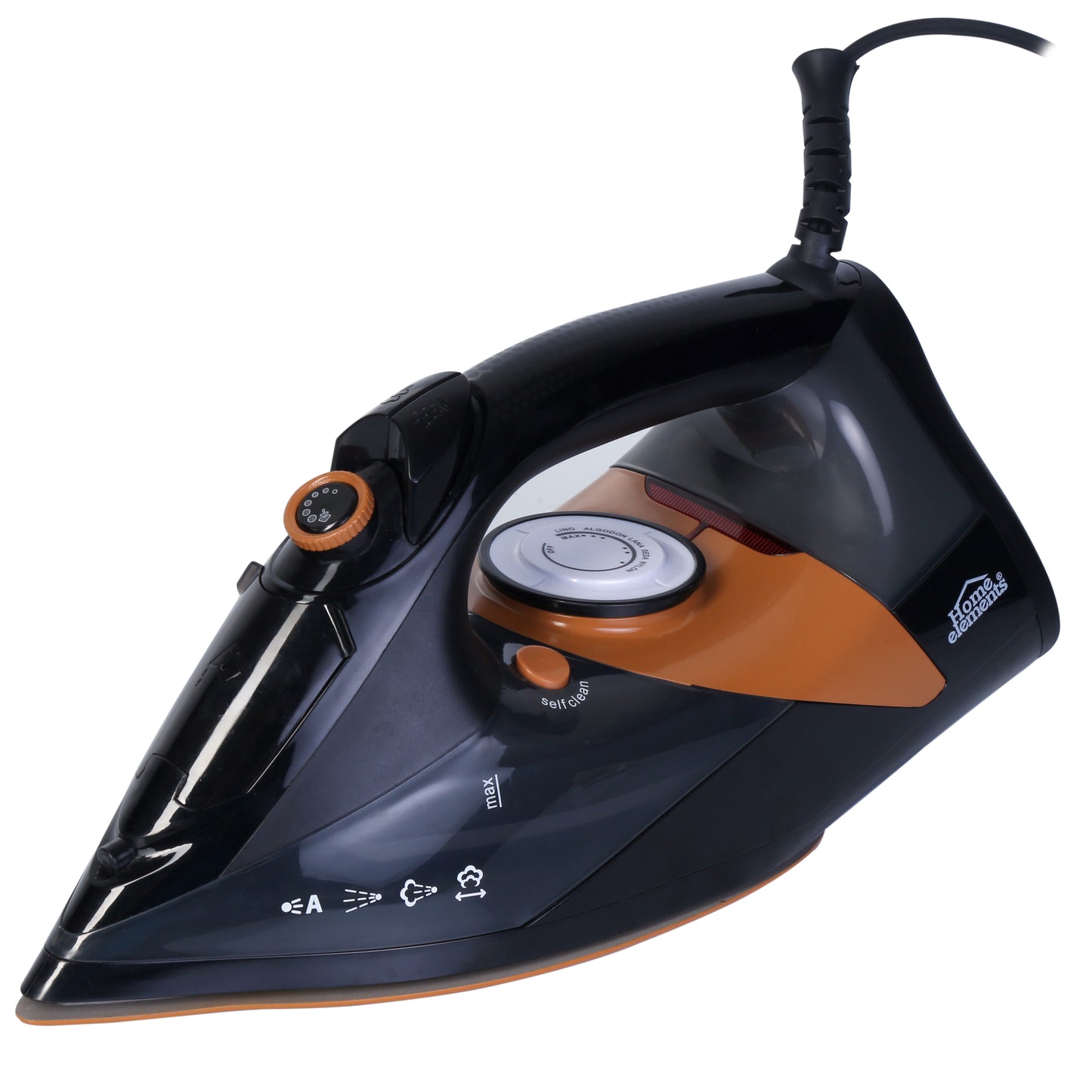 Plancha A Vapor Y Seco Steam Iron Ceramic Home Elements