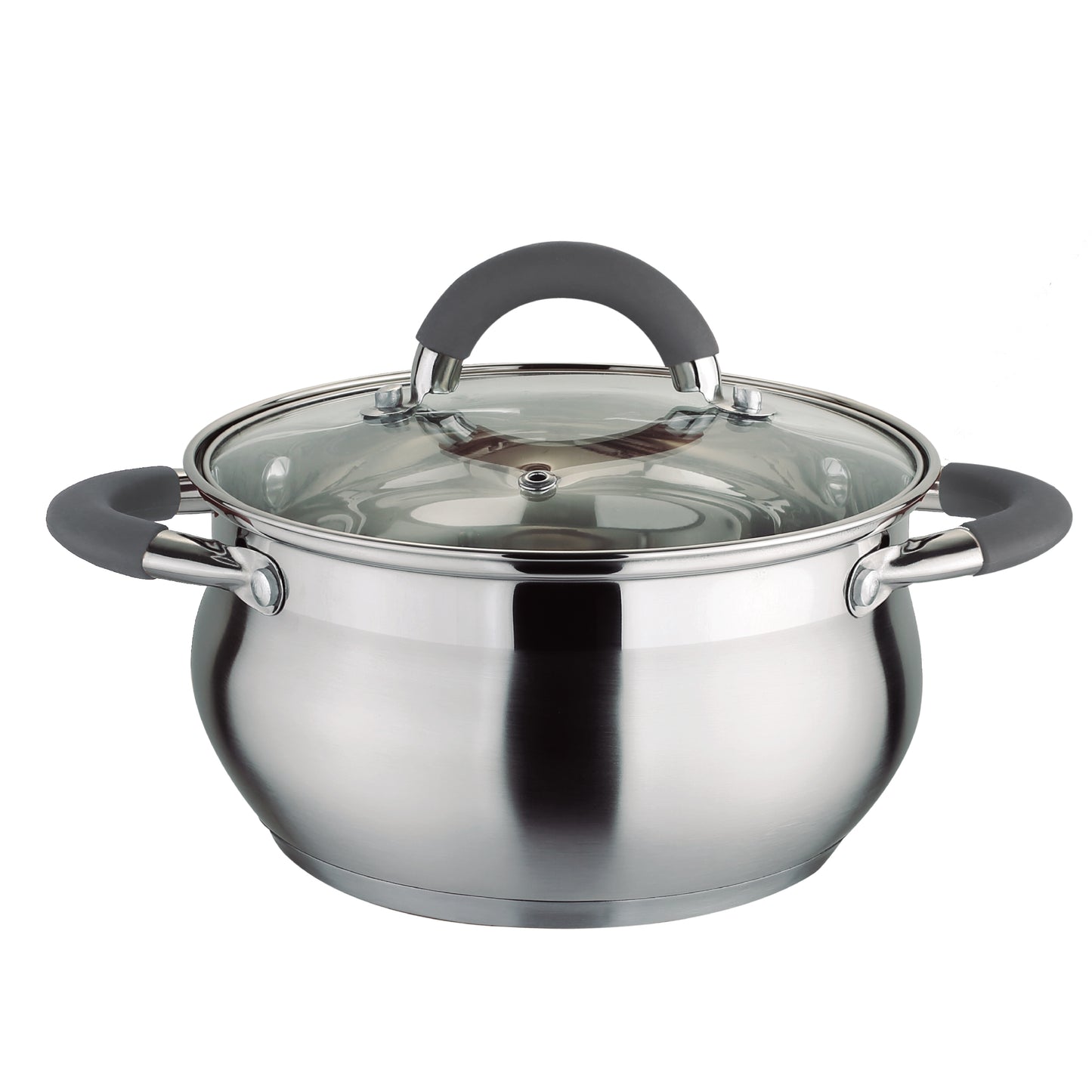 Olla 22Cm Acero Inoxidable Con Tapa Home Elements