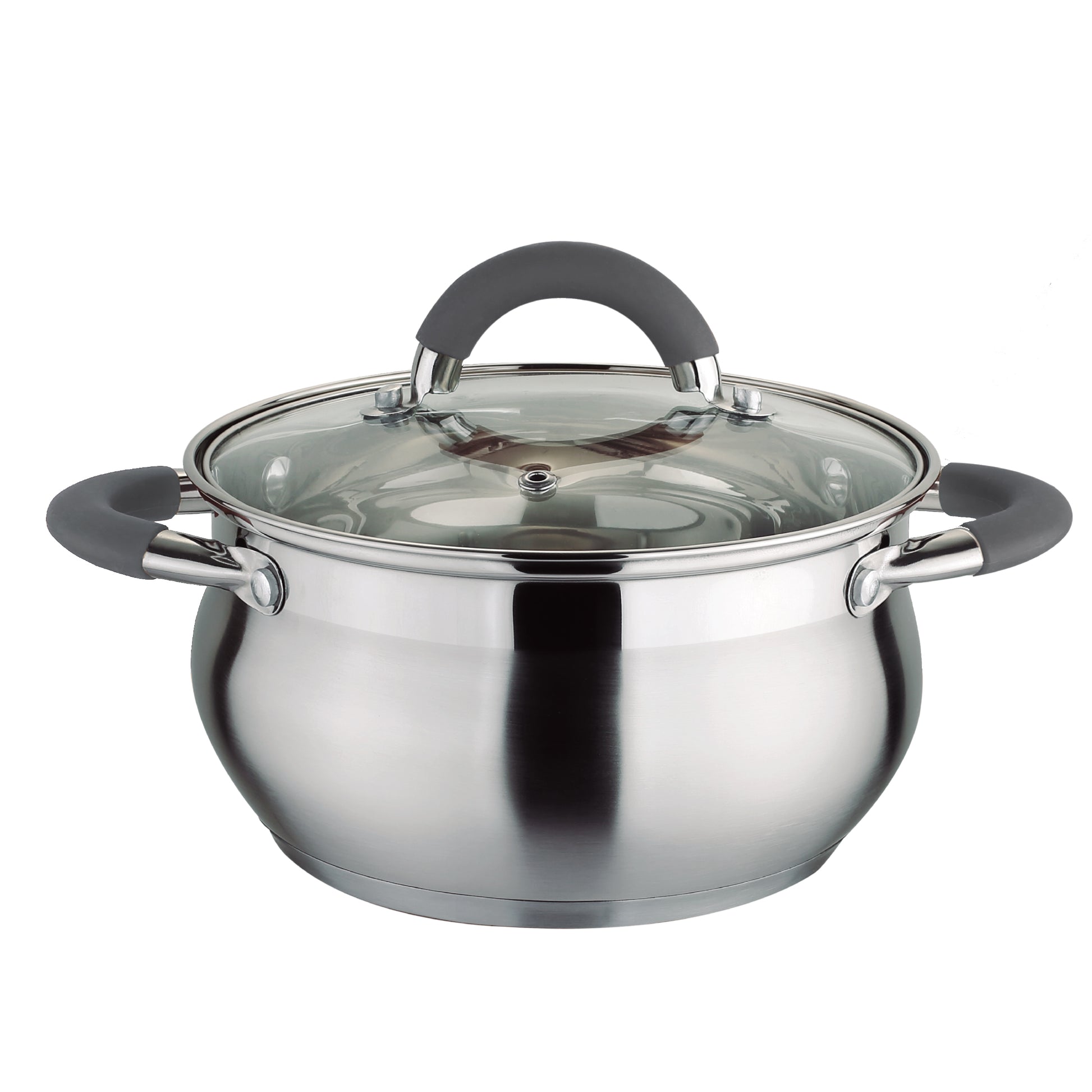 Olla 22Cm Acero Inoxidable Con Tapa Home Elements