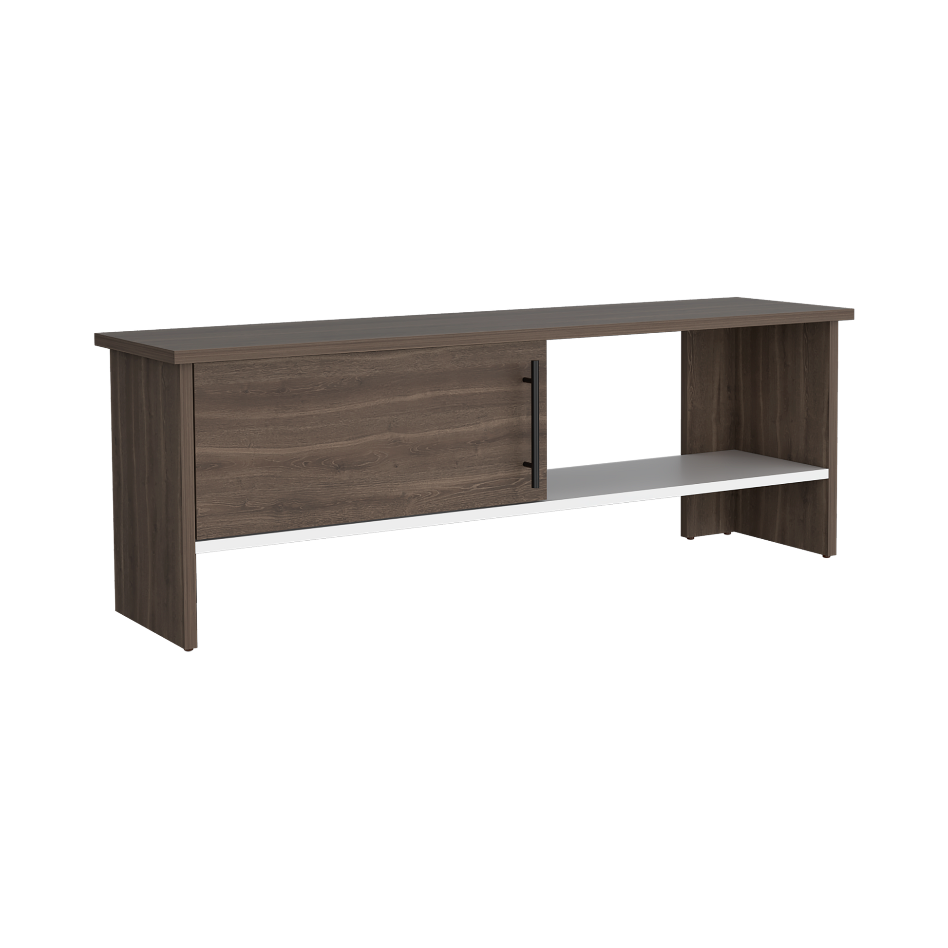 Mesa Tv Navia Con Puerta 42,1X120,3X31,1 Rta Milan + Blanco Mqz Zf