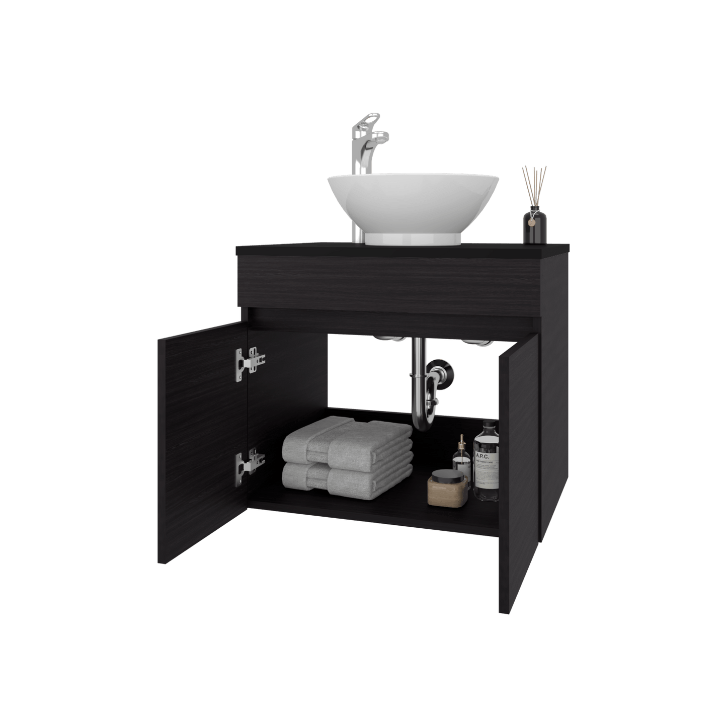 Mueble De Baño Aereo Manchester 51X59X44 Rta Wengue Zf