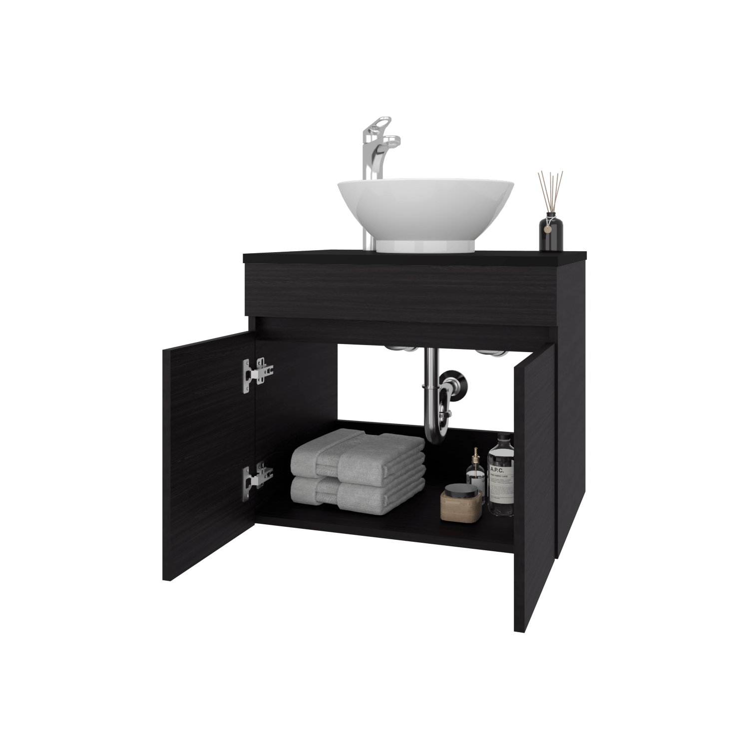 Mueble De Baño Aereo Manchester 51X59X44 Rta Wengue Zf