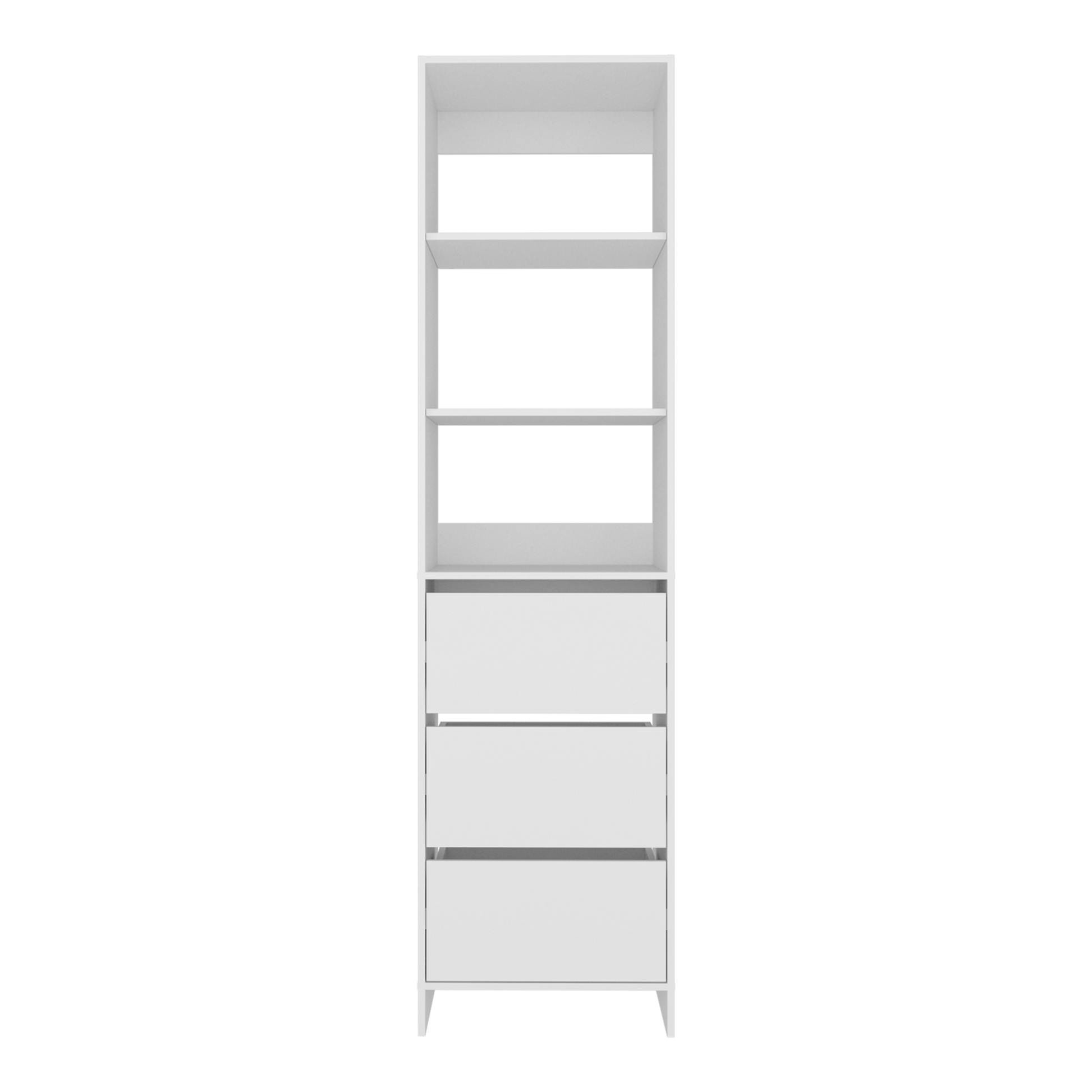 Closet Eco 3 Cajones 213X55X48 Kronos Blanco  Zf