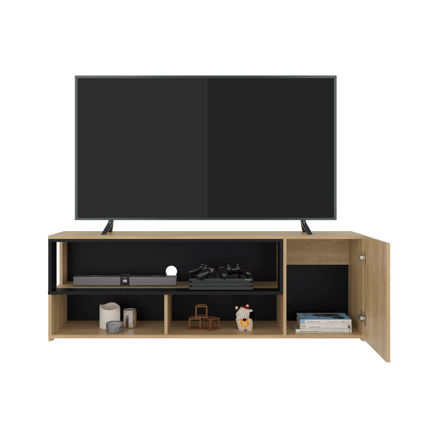 Rack De Tv Noland 50X151X35 Rta Fresno Eu Wengue