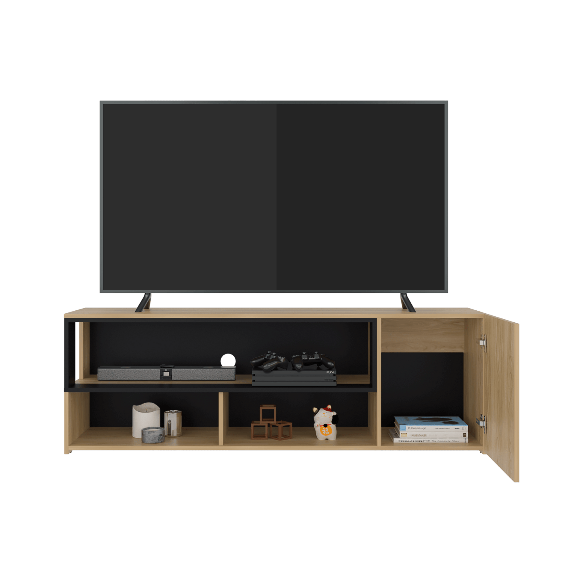 Rack De Tv Noland 50X151X35 Rta Fresno Eu Wengue
