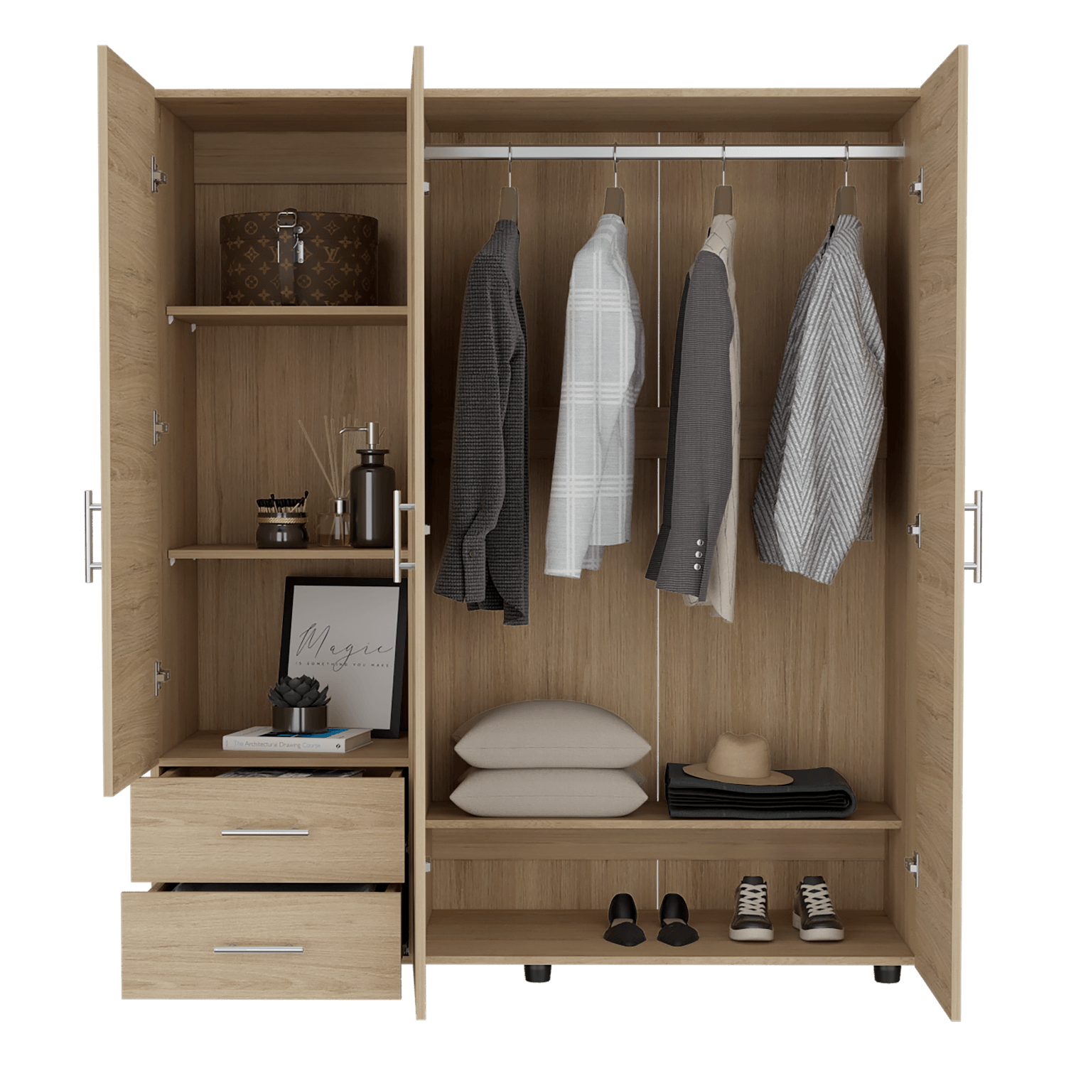 Closet Dassel 161X140X52 Rta Rovere