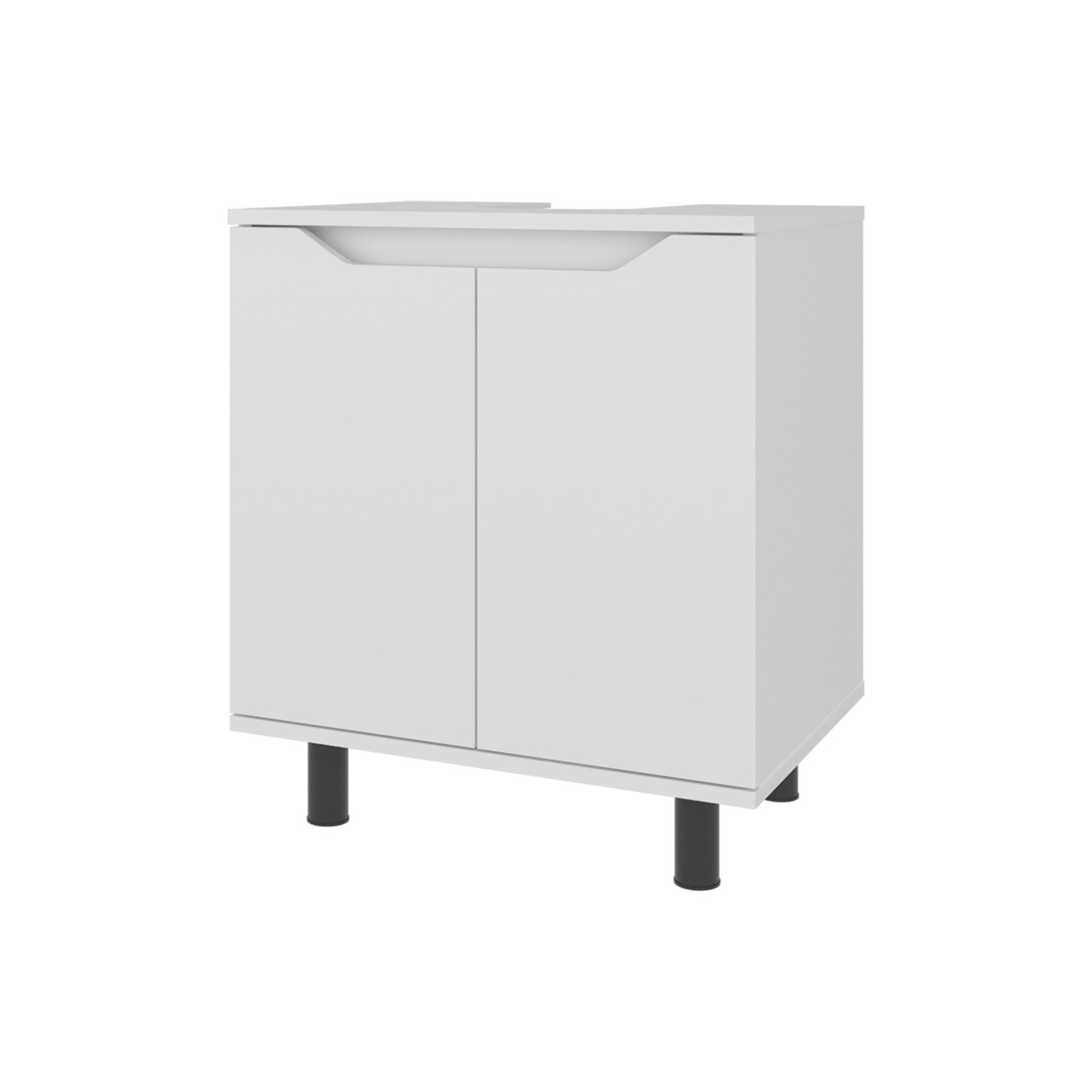 Mueble Lavamos De Pedestal Marlo 63X55X41 Rta Blanco