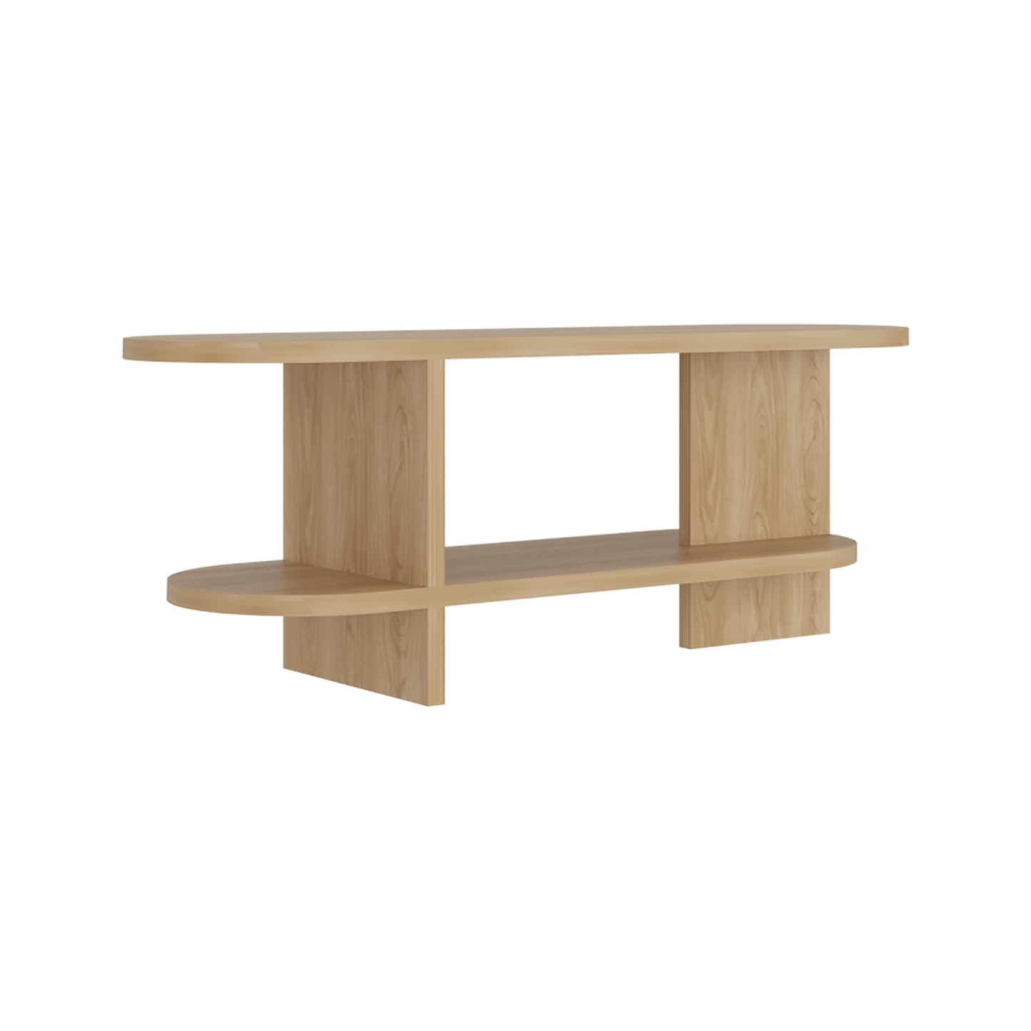 Rack De Tv Oval Leeds 45X120X34 Rta Fresno Eu