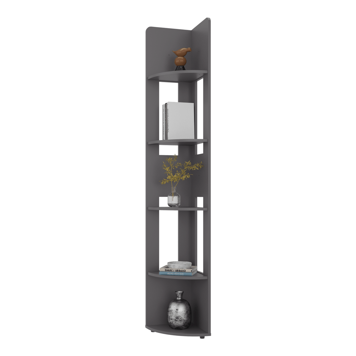 Estante Esquinero Home E-M7 180X30X30 Rta Plomo Zf