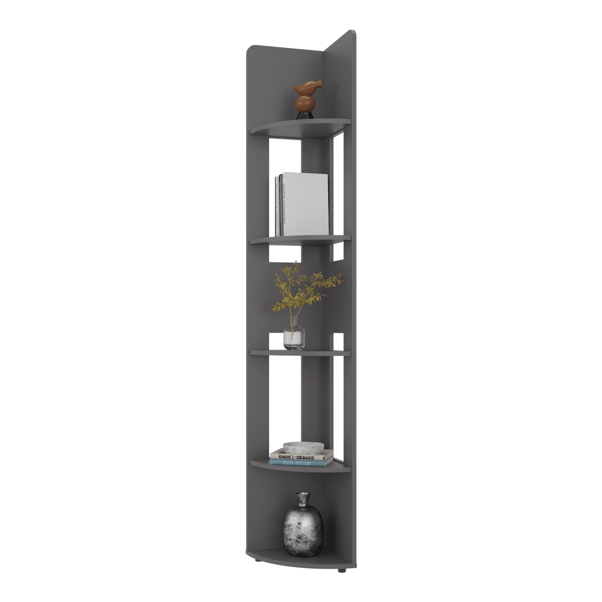 Estante Esquinero Home E-M7 180X30X30 Rta Plomo Zf