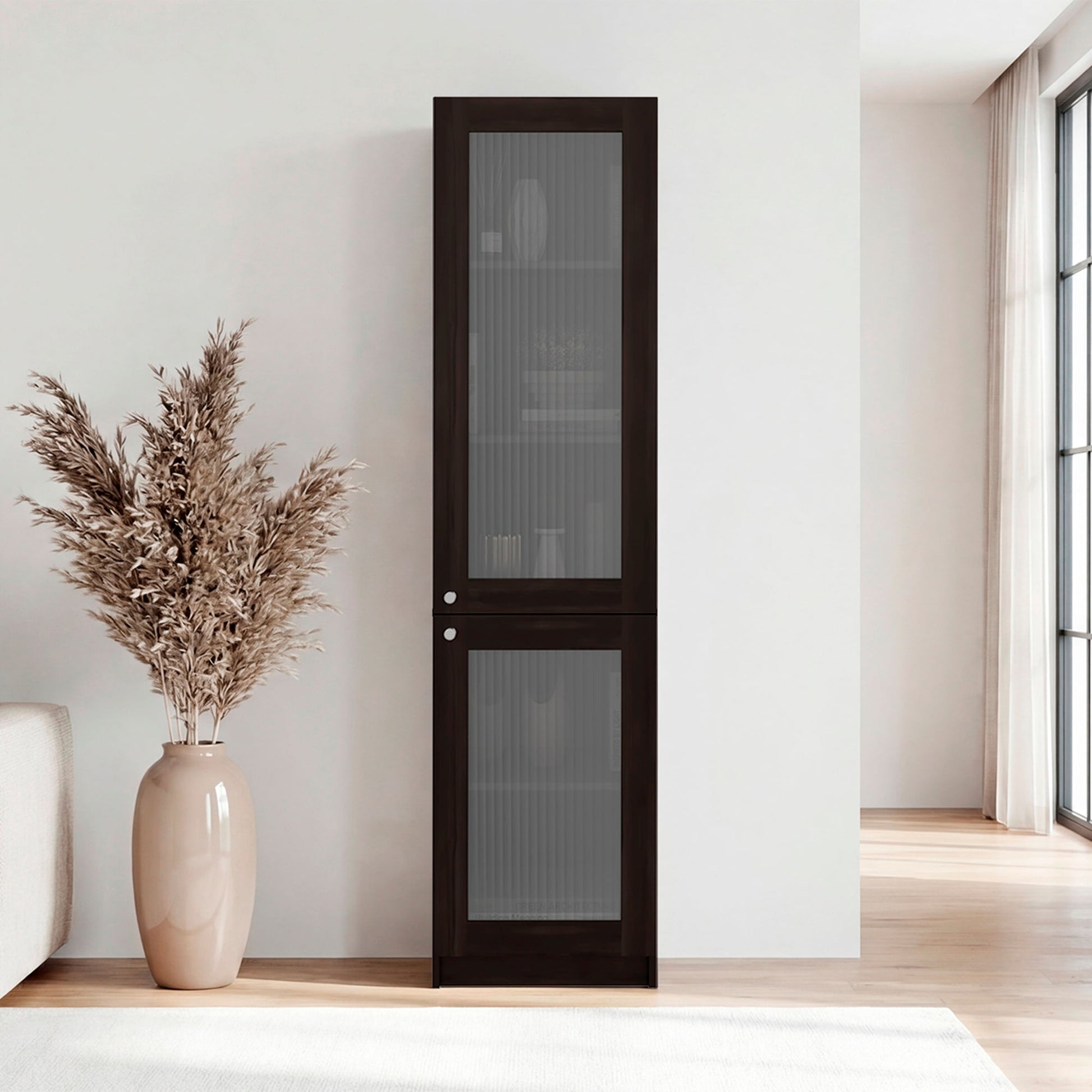 Estante Home E-M6 180X45X31 Rta Kronos Nogal Negro Zf