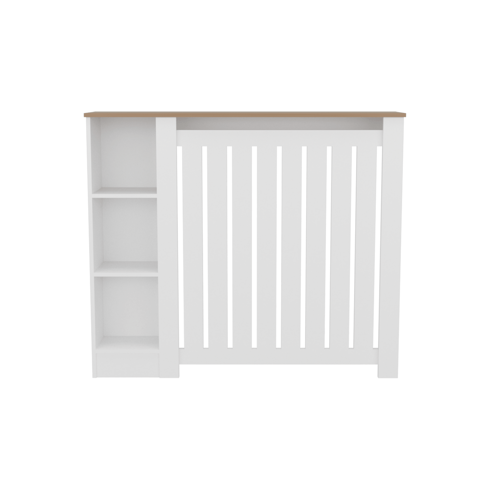 Mueble Auxiliar Radiador Joseph 105X122X20 Rta Blanco Fresno Zf