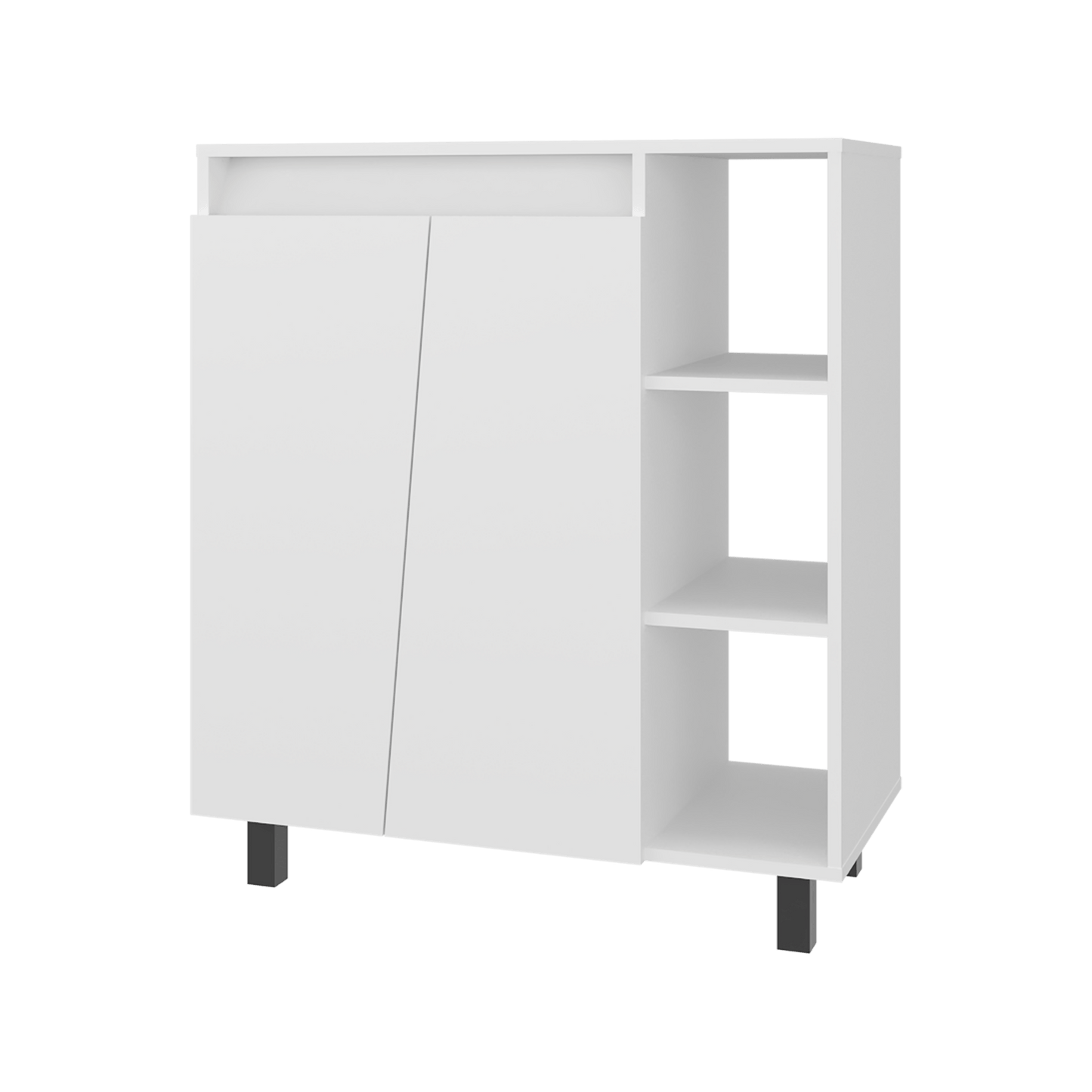 Mueble Microondas Cesena 92X80X41 Rta Blanco Zf