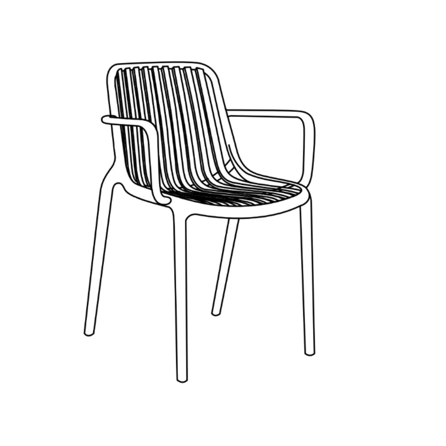 Silla Parma 80X57X54 Rta Verde