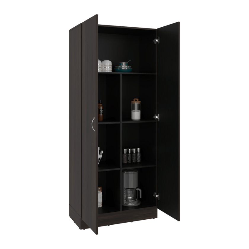 Mueble Alacena Dante 181X76X41 Rta Nogal Wengue Zf