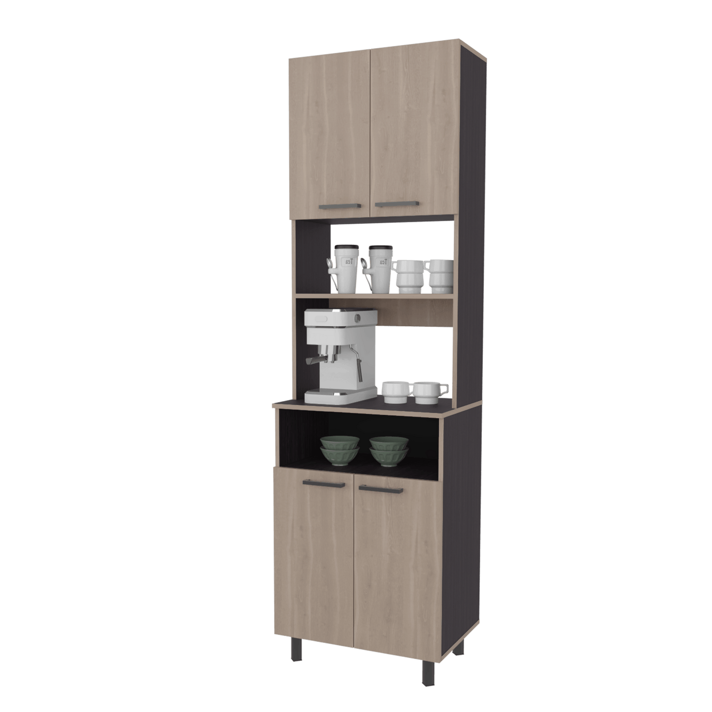 Mueble Alacena Otomo 204X60X41 Rta Wengue + Bardolino Zf